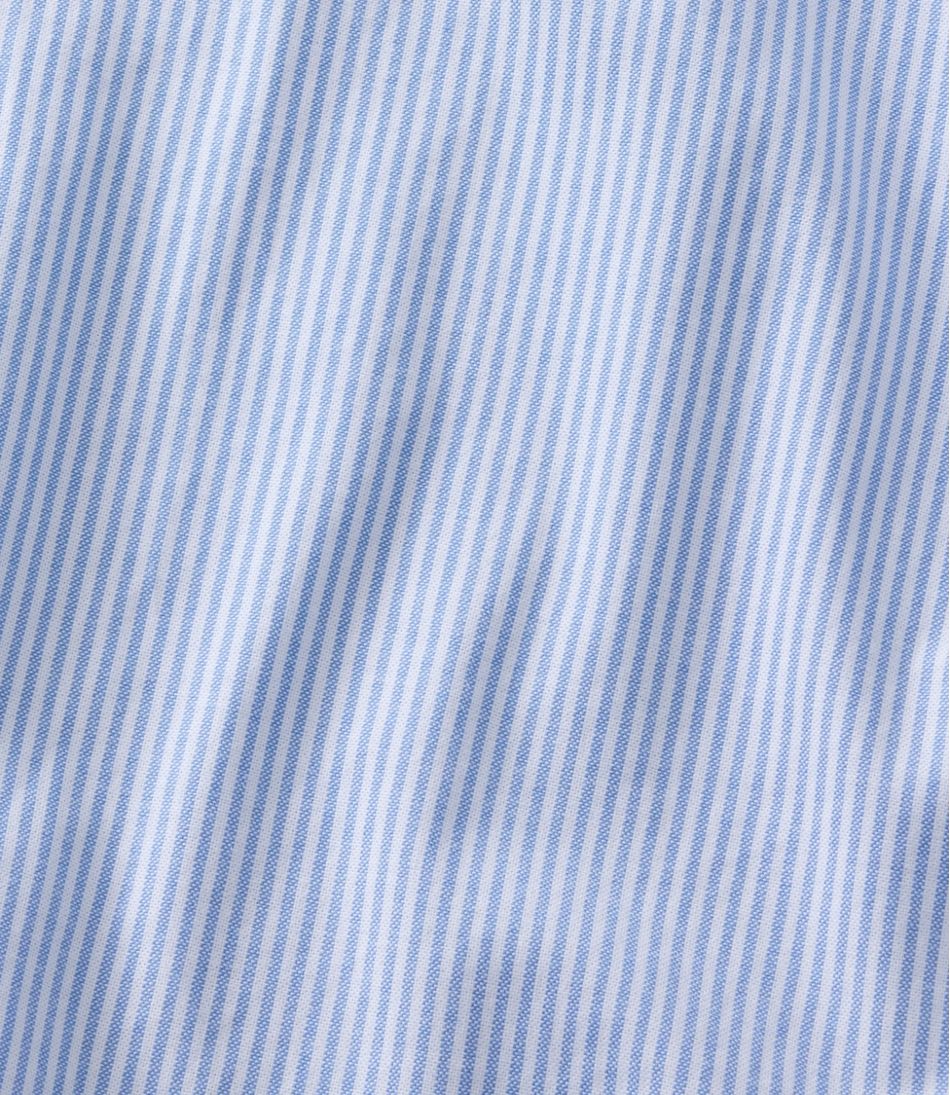 L.L.Bean | Men's Comfort Stretch Oxford Shirt, Traditional Untucked Fit, Stripe