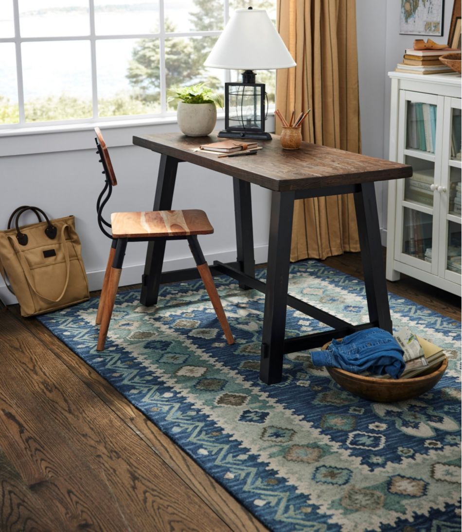 L.L.Bean | Double Border Wool Hooked Rug