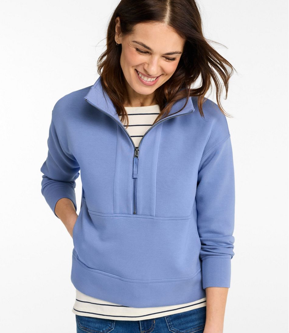 L.L.Bean | Women's L.L.Bean CloudSoft Top, Half-Zip Pullover