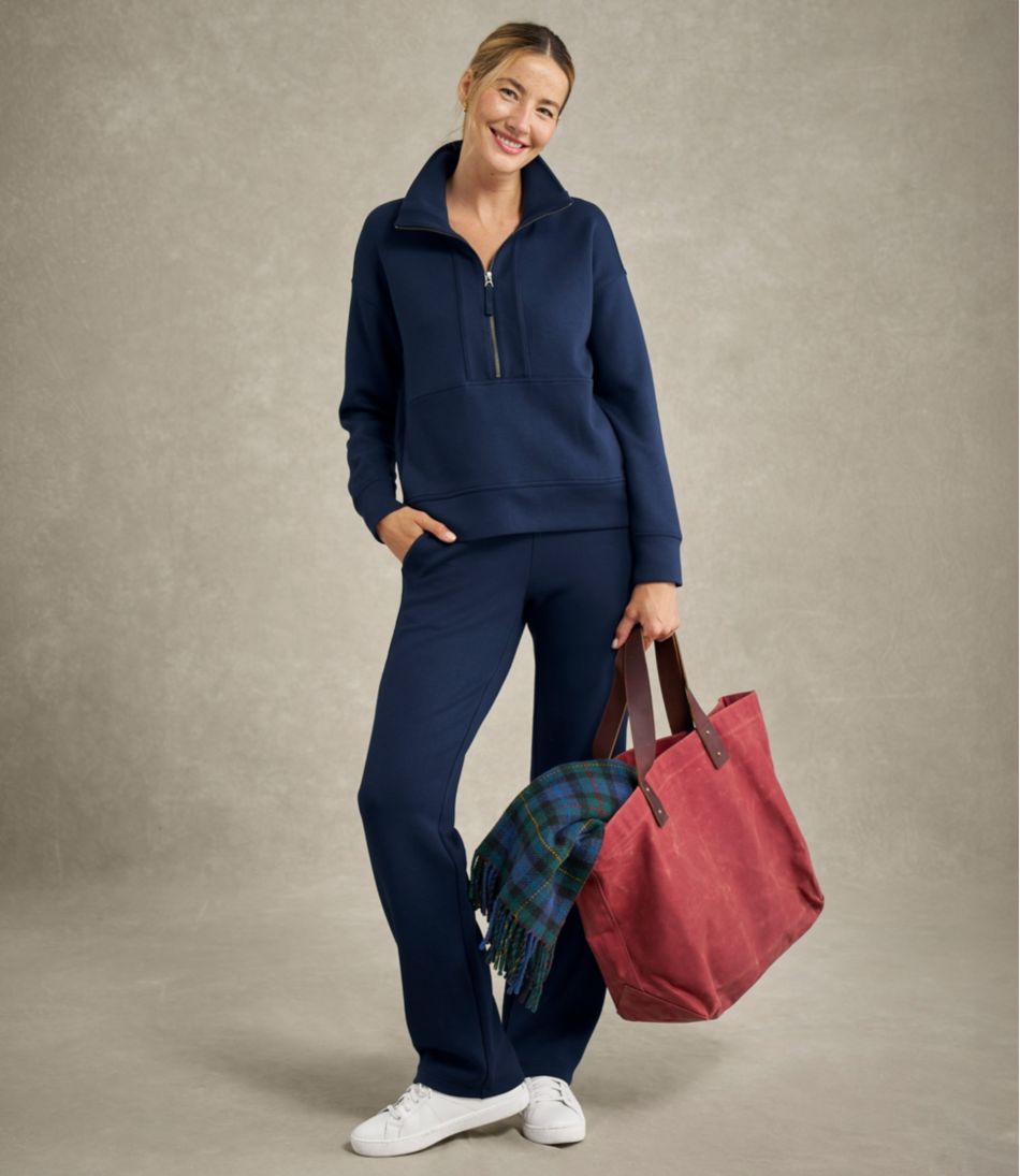 L.L.Bean | Women's L.L.Bean CloudSoft Top, Half-Zip Pullover