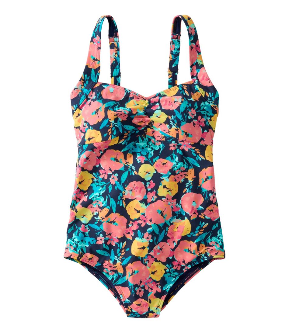 L.L.Bean | Women's Shaping Swimwear, Sweetheart Tanksuit Print