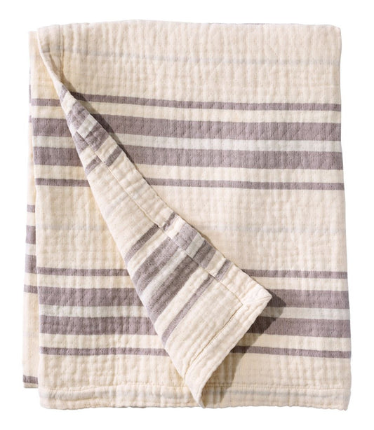L.L.Bean | Lightweight Cotton Gauze Throw, Stripe