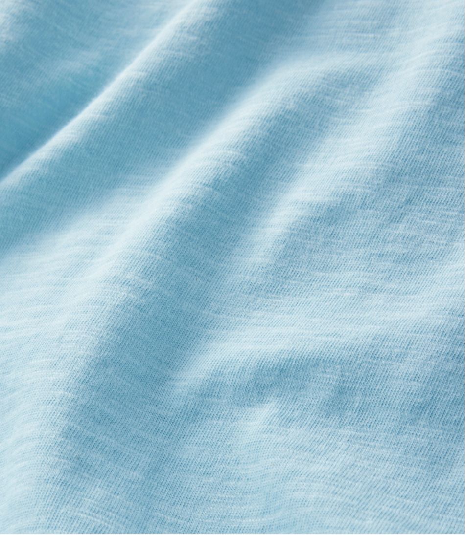 L.L.Bean | Women's Organic Cotton Tee, V-Neck Cap-Sleeve
