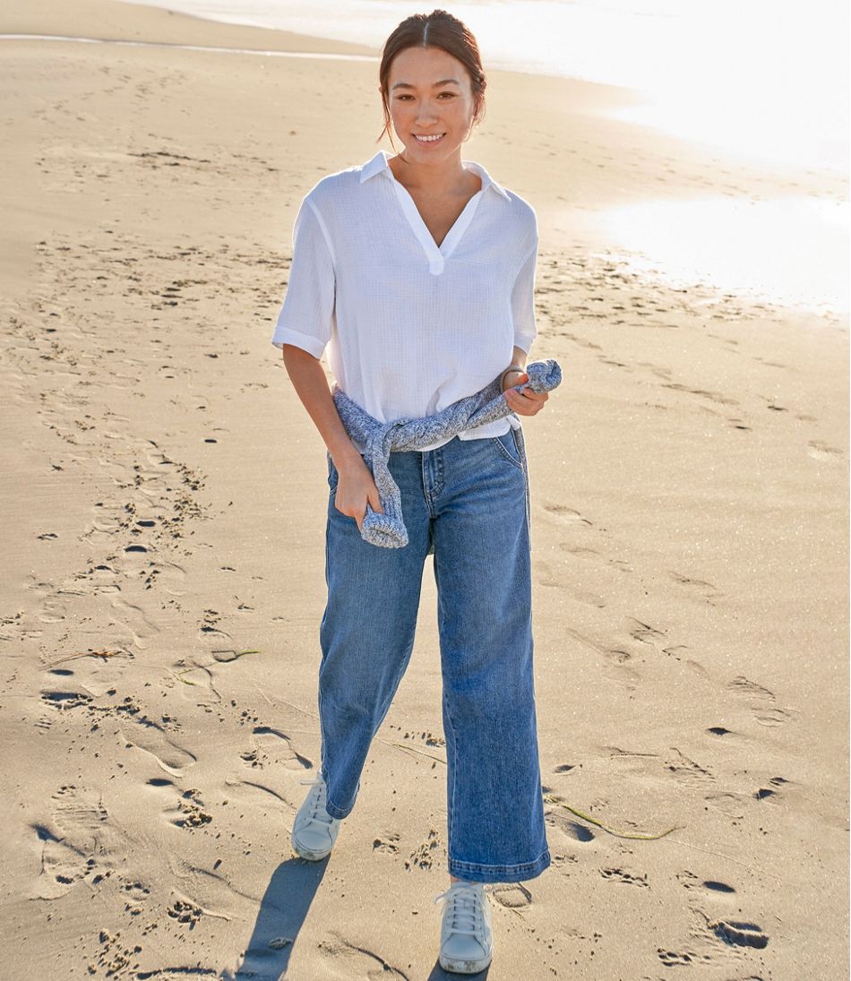 L.L.Bean | Women's Cloud Gauze Shirt, Polo