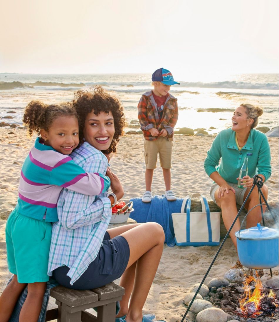 L.L.Bean | Women's Lakewashed Double-Knit Quarter-Snap