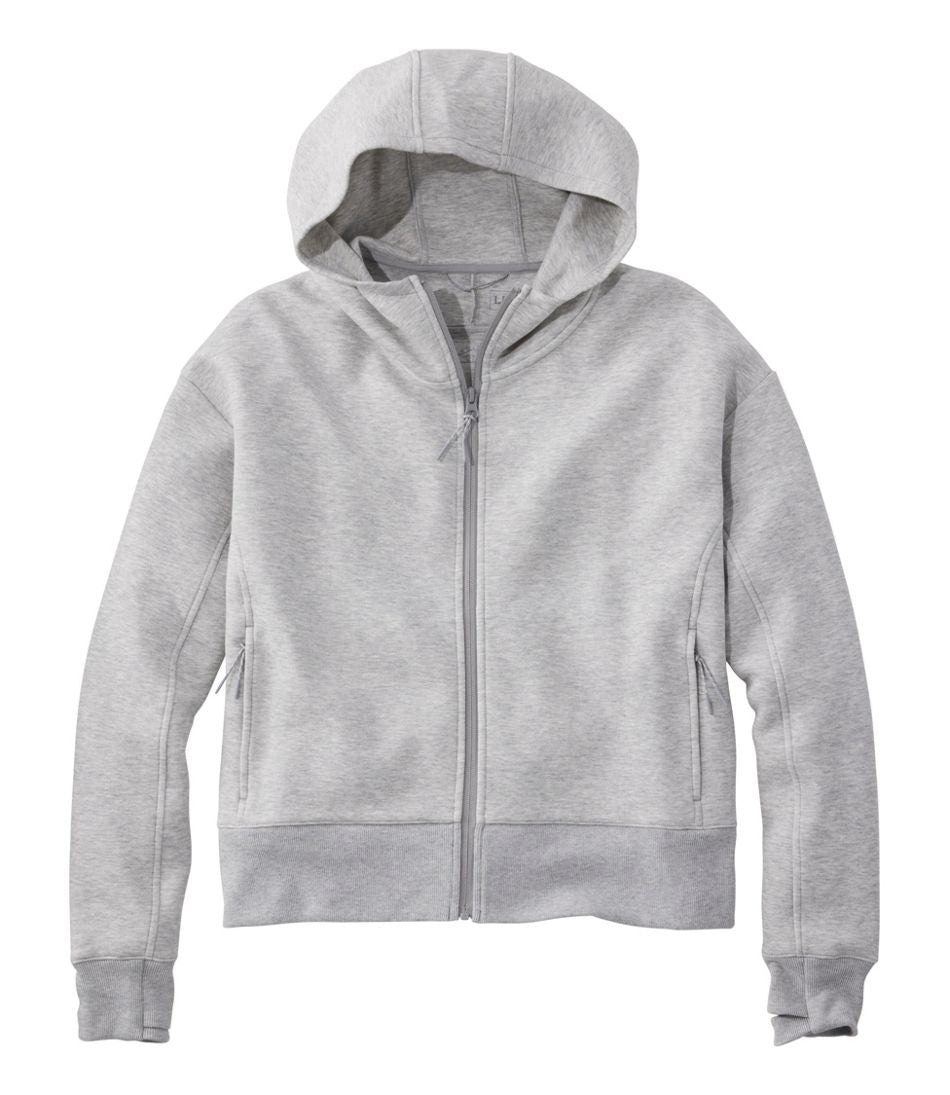 L.L.Bean | Women's Multisport Lifestyle Hoodie, Oversized Full-Zip