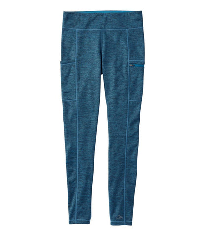 L.L.Bean | Women's PrimaLoft ThermaStretch Fleece Pocket Tights, Mid-Rise