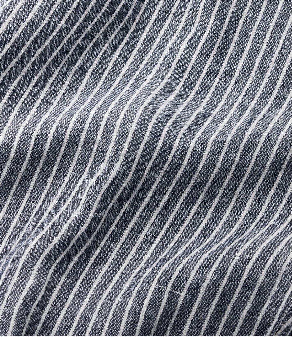 L.L.Bean | Women's Premium Washable Linen Pull-On Pants, Stripe