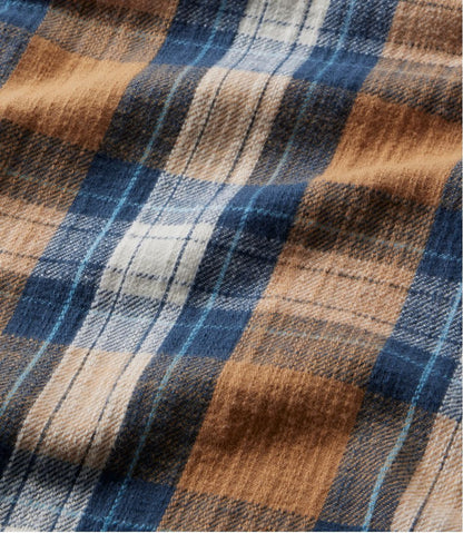 L.L.Bean | Men's 1912 Field Flannel Shirt, Slightly Fitted Untucked Fit, Plaid