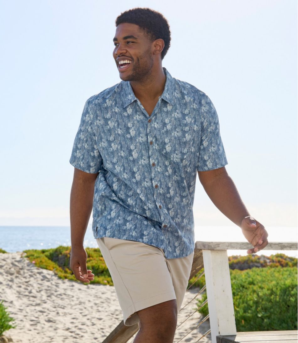 L.L.Bean | Men's Tropics Shirt, Short-Sleeve Print
