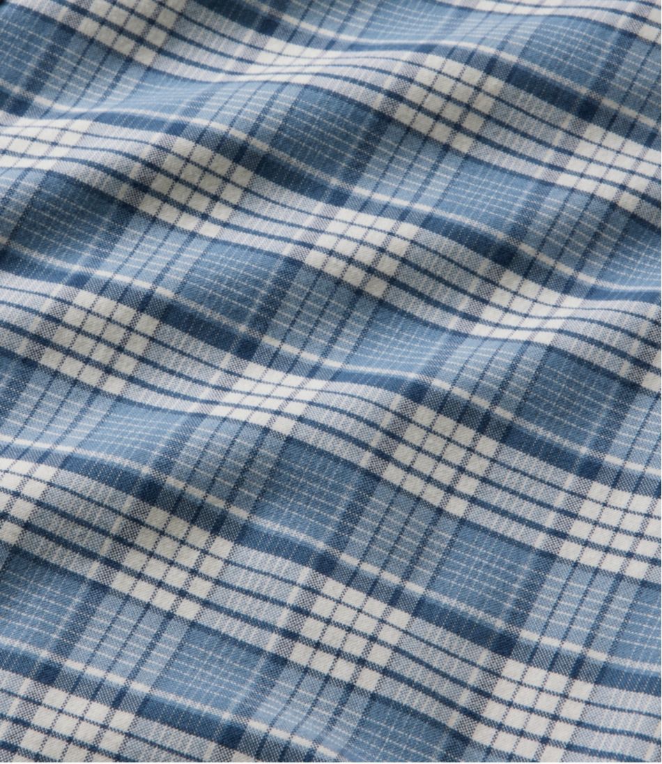 L.L.Bean | Men's Comfort Stretch® Oxford Shirt, Slightly Fitted Untucked Fit, Plaid