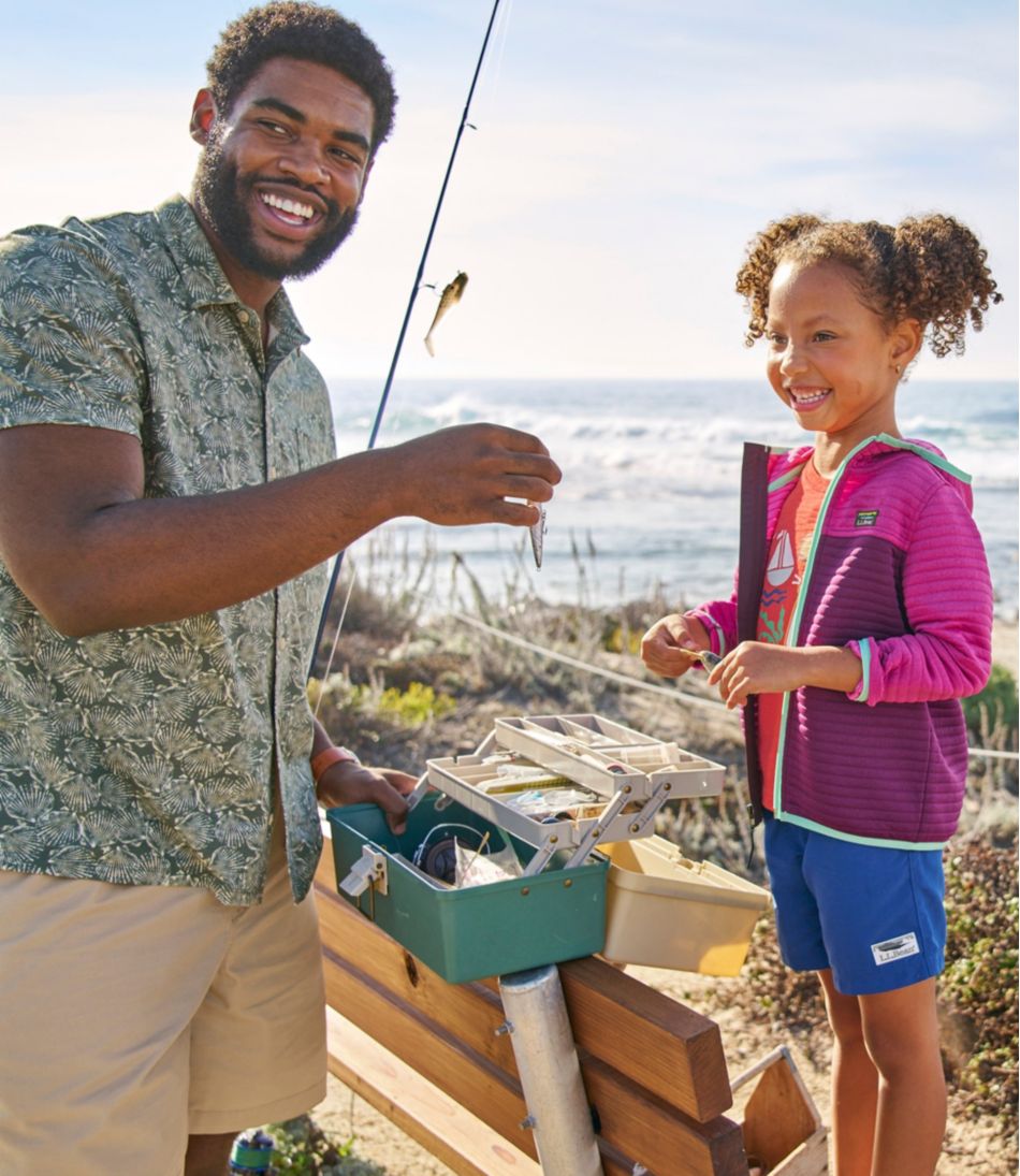 L.L.Bean | Men's Lakewashed Performance Shirts, Button-Front Shirt, Short-Sleeve, Print