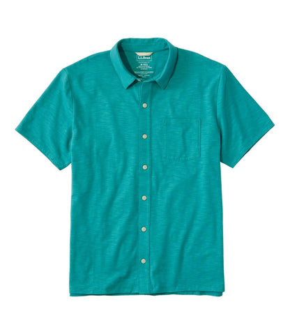 L.L.Bean | Men's Lakewashed Performance Shirts, Button-Front Shirt, Short-Sleeve