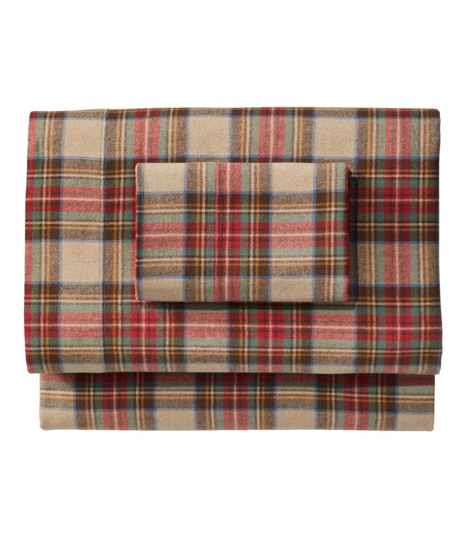 L.L.Bean | Heritage Chamois Flannel Sheet Collection, Plaid