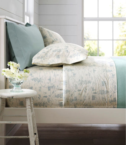 L.L.Bean | 280-Thread-Count Pima Cotton Percale Pillowcases, Set of Two