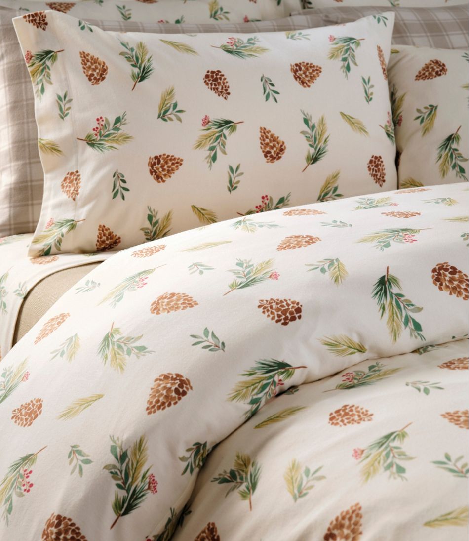 L.L.Bean | Evergreen Flannel Comforter Cover Collection