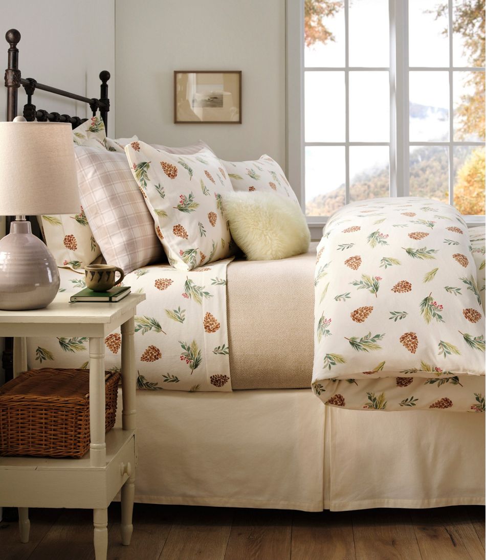 L.L.Bean | Evergreen Flannel Comforter Cover Collection