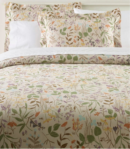 L.L.Bean | Birch Floral Flannel Comforter Cover Collection