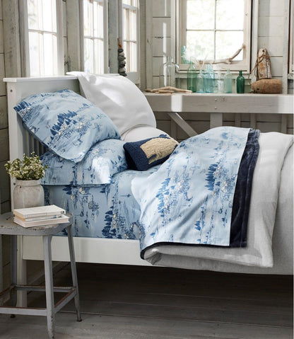 L.L.Bean | Coastal Landscape Flannel Sheet Collection