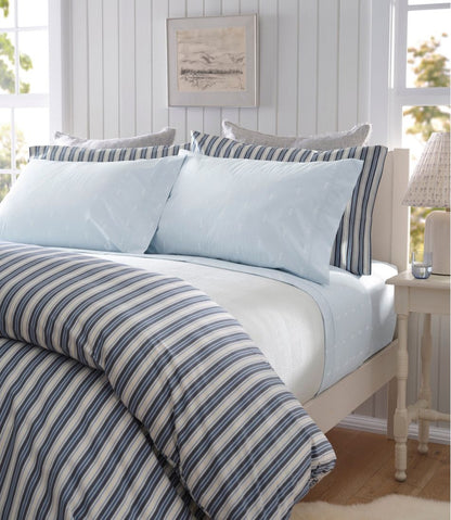 L.L.Bean | Sunwashed Percale Comforter Cover, Stripe