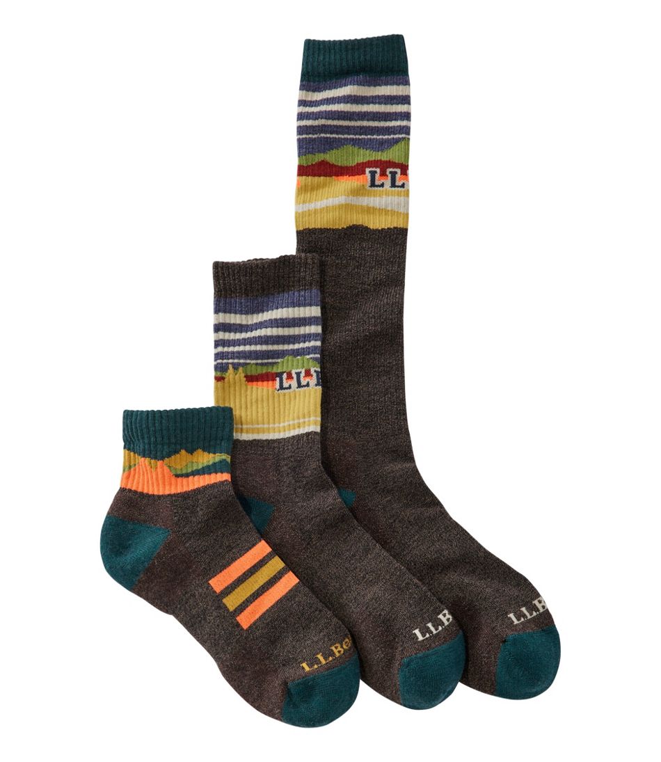 L.L.Bean | Adults' Katahdin Over the Calf Hiker Socks, Mountain