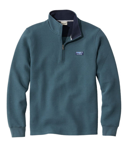 L.L.Bean | Men's Lakewashed Double-Knit Quarter-Zip Pullover