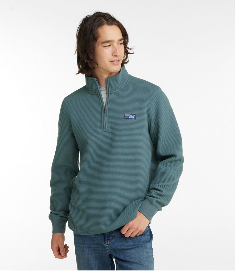 L.L.Bean | Men's Lakewashed Double-Knit Quarter-Zip Pullover