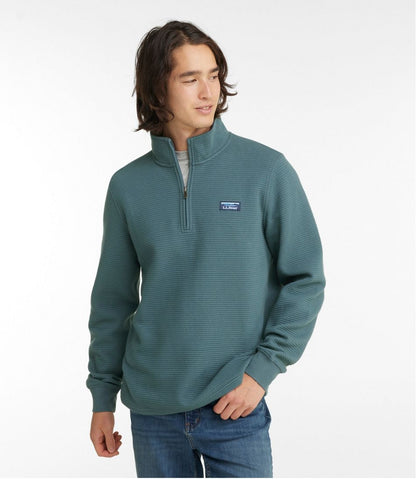 L.L.Bean | Men's Lakewashed Double-Knit Quarter-Zip Pullover
