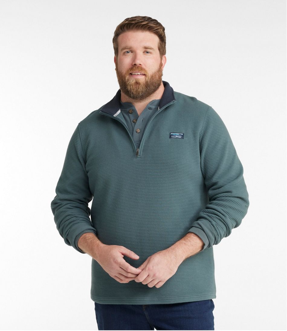 L.L.Bean | Men's Lakewashed Double-Knit Quarter-Zip Pullover
