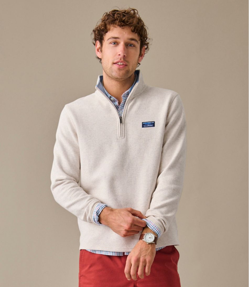 L.L.Bean | Men's Lakewashed Double-Knit Quarter-Zip Pullover