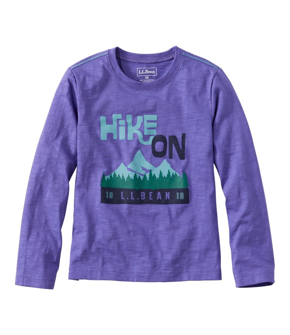 L.L.Bean | Kids' Graphic Tee, Long-Sleeve Glow-in-the-Dark