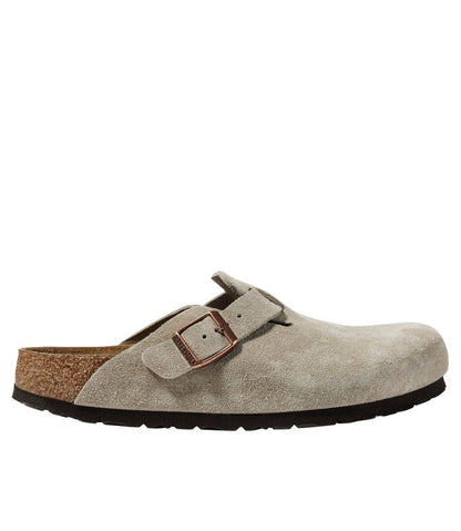 L.L.Bean | Women's Birkenstock Boston Clogs, Suede Soft Footbed