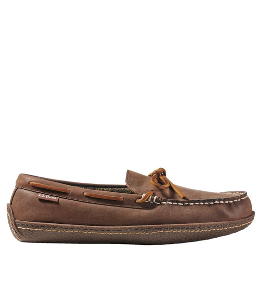 L.L.Bean | Men's Handsewn Slippers, Flannel-Lined