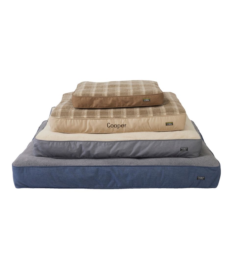 L.L.Bean | Premium Fleece Dog Bed, Rectangular
