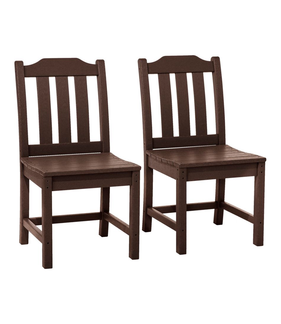 L.L.Bean | All-Weather Armless Chair, Set of Two