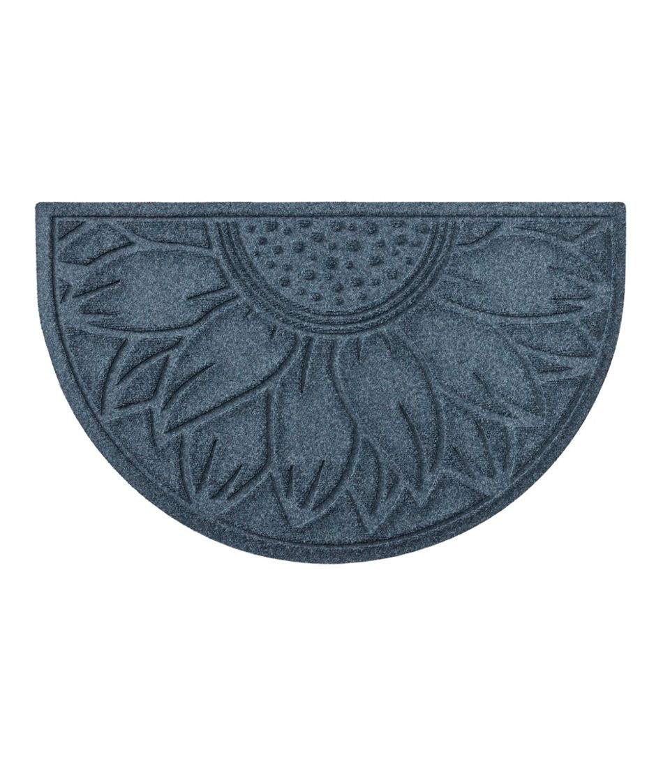 L.L.Bean | Everyspace Recycled Waterhog Doormat, Half Round, Sunflower