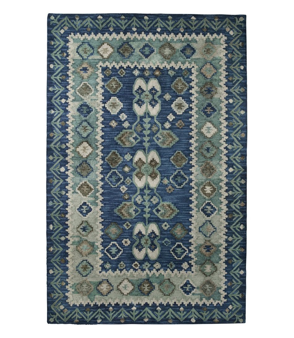 L.L.Bean | Double Border Wool Hooked Rug