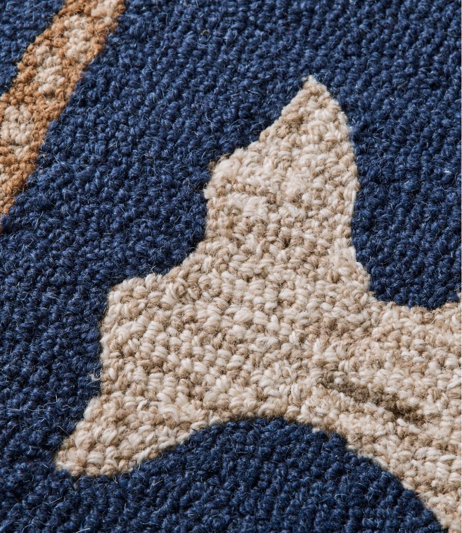 L.L.Bean | Wool Hooked Novelty Rug, Whale