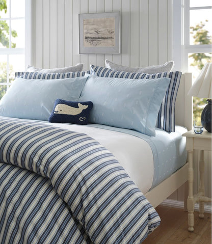 L.L.Bean | Wool Hooked Throw Pillow, Whale, 8" x 12"